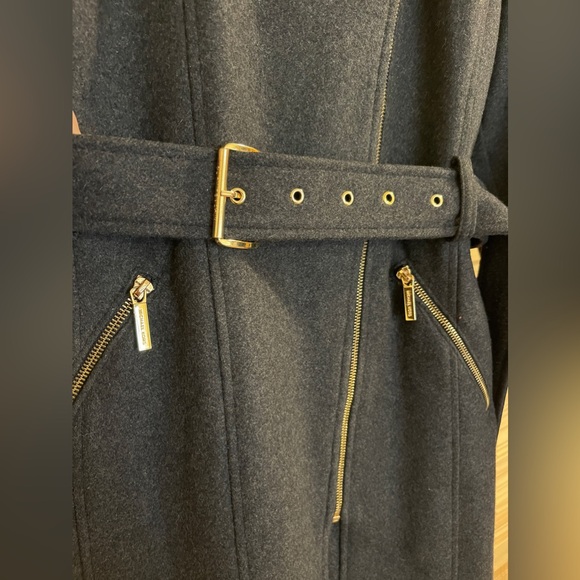 Michael Kors Zippered Wool Blend Coat - Picture 5 of 9